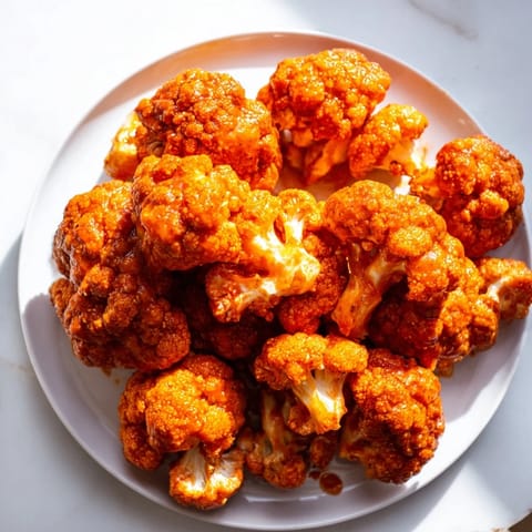 Crispy Spicy Buffalo Cauliflower