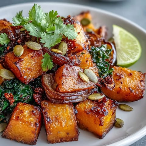 Sweet and Spicy Red Kuri Squash Bowl