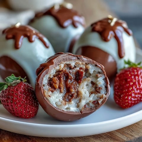 Chocolate Strawberry Easter Eggs