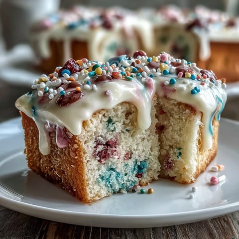 Spring Funfetti Cake with Pastel Buttercream: a cheerful vanilla cake speckled with rainbow sprinkles, frosted with swirls of pastel buttercream.  