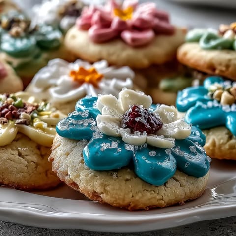 Spring Cookies Flower Shortbread